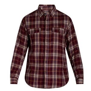 George Men's  Flannel Shirt with Long Sleeves, Size S (34-36)